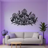 Iris Garden Metal Wall Art | Botanical Metal Wall Decor