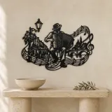 Accordion Street Music Metal Wall Art | Music Room Wall Decor - lifestyle view 3