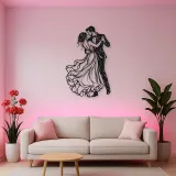 Wedding First Dance Metal Wall Art | Romantic Couple Decor