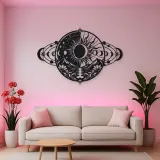 Eclipse Harmony Metal Wall Art | Celestial Boho Wall Decor