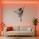 Graceful Arabesque Metal Wall Art | Movement Silhouette Decor