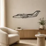 Hawker 400 Airplane Silhouette Metal Wall Art, Metal Aircraft Silhouette, Aviation Wall Decor, Aviator Decor - lifestyle view 5