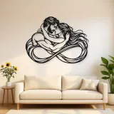 Eternal Loop Lovers Metal Wall Art | Romantic Couple Decor