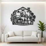 Home Sweet Heart Symbol Metal Wall Art | Cozy Home Metal Decor