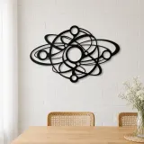Orbiting Circle Harmony Metal Wall Art | Modern Abstract Metal Decor - lifestyle view 4