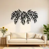 Eucalyptus Cascade Metal Wall Art | Botanical Metal Wall Decor