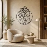 Promise Ring Couple Metal Wall Art | Romantic Couple Decor - lifestyle view 5