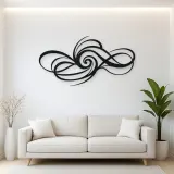 Minimal Spiral Motion Metal Wall Art | Modern Abstract Metal Decor
