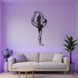Standing Backbend Metal Wall Art | Movement Silhouette Decor