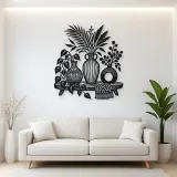 Boho Vase Trio Metal Wall Art | Cozy Home Metal Decor