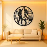 Dancing in Kitchen Metal Wall Art | Cozy Home Metal Decor