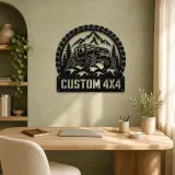 Personalized 4x4 Rock Crawler Metal Wall Art - lifestyle view 3