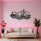 Sailboat Horizon Metal Wall Art | Coastal and Nautical Wall Decor