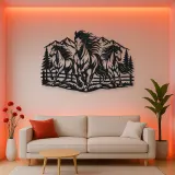 Three Horse Herd Metal Wall Art | Equestrian Wall Decor
