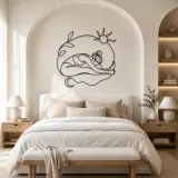 Seated Forward Fold Metal Wall Art | Yoga and Meditation Wall Decor - lifestyle view 2