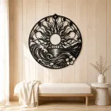 Sun and Ocean Metal Wall Art | Coastal and Nautical Wall Decor - lifestyle view 5