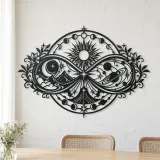 Infinite Celestial Loop Metal Wall Art | Celestial Boho Wall Decor - lifestyle view 4