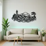 Lighthouse Coastline Metal Wall Art | Coastal and Nautical Wall Decor