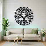 Heart Shaped Tree Metal Wall Art | Botanical Metal Wall Decor