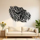 Koala Eucalyptus Metal Wall Art | Wildlife Silhouette Decor