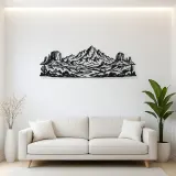 Desert Mesa Range Metal Wall Art | Nature Silhouette Decor