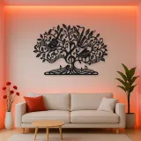 Music Note Tree Metal Wall Art | Music Room Wall Decor