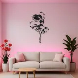 Contemporary Dance Turn Metal Wall Art | Movement Silhouette Decor
