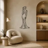 Soft Hip Contrapposto Metal Wall Art | Feminine Figure Wall Decor - lifestyle view 5