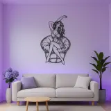 Morning Stretch Metal Wall Art | Movement Silhouette Decor