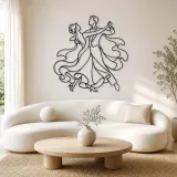 Ballroom Waltz Pair Metal Wall Art | Couple Dance Wall Decor - lifestyle view 3