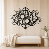 Balance of Opposites Metal Wall Art | Modern Abstract Metal Decor - lifestyle view 5