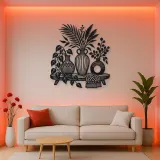 Boho Vase Trio Metal Wall Art | Cozy Home Metal Decor