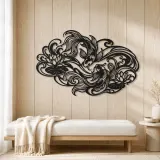 Koi Water Flow Metal Wall Art | Coastal and Nautical Wall Decor - lifestyle view 5