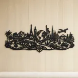 Endless Wanderlust Path Metal Wall Art | Modern Abstract Metal Decor - lifestyle view 5