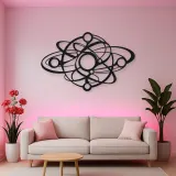 Orbiting Circle Harmony Metal Wall Art | Modern Abstract Metal Decor