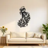 Flamenco Flow Metal Wall Art | Movement Silhouette Decor