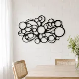 Connected Bubble Field Metal Wall Art | Modern Abstract Metal Decor - lifestyle view 4