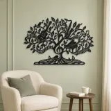 Music Note Tree Metal Wall Art | Music Room Wall Decor - lifestyle view 2