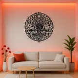Constellation Tree Metal Wall Art | Botanical Metal Wall Decor