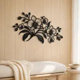 Orchid Elegance Metal Wall Art | Botanical Metal Wall Decor - lifestyle view 5