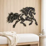 Running Stallion Metal Wall Art | Equestrian Wall Decor - lifestyle view 5