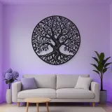 Blooming Spring Tree Metal Wall Art | Botanical Metal Wall Decor