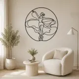 Ballet Fifth Position Metal Wall Art | Dance Silhouette Wall Decor - lifestyle view 5