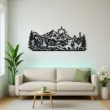 Mountain Camper Journey Metal Wall Art | Travel and City Wall Decor