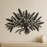 Lavender Bouquet Metal Wall Art | Botanical Metal Wall Decor - lifestyle view 3