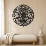 Constellation Tree Metal Wall Art | Botanical Metal Wall Decor - lifestyle view 5