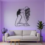 Arched Back Pose Metal Wall Art | Movement Silhouette Decor