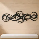 Endless Motion Panorama Metal Wall Art | Modern Abstract Metal Decor - lifestyle view 5