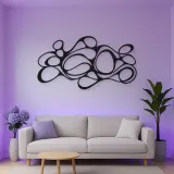 Organic Pebble Rhythm Metal Wall Art | Modern Abstract Metal Decor