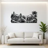Van Life Coast Metal Wall Art | Travel and City Wall Decor